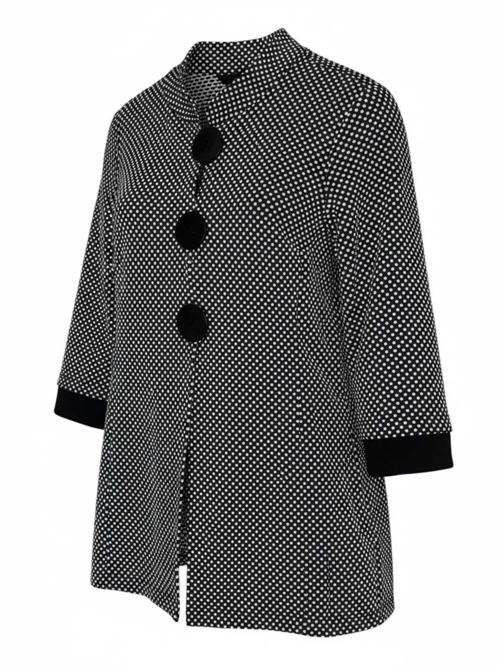 Ali Miles Polka Dot Swing Jacket - Black/White NWT